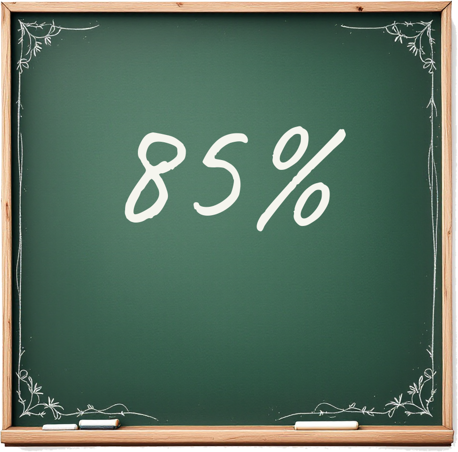85 percent